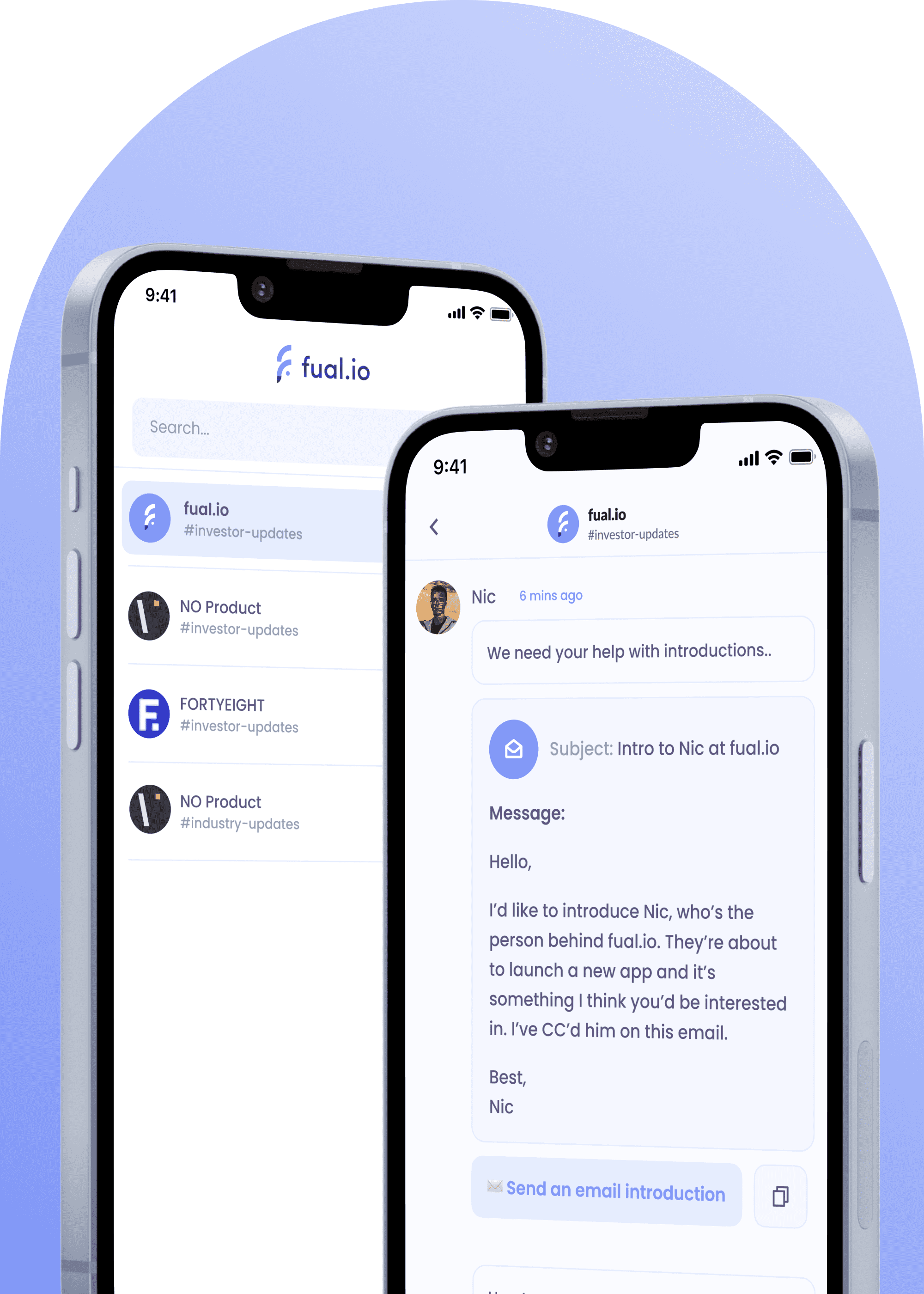 fual.io app startup updates